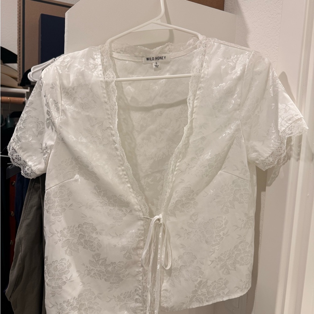 Wild Honey Ivory Lace Blouse